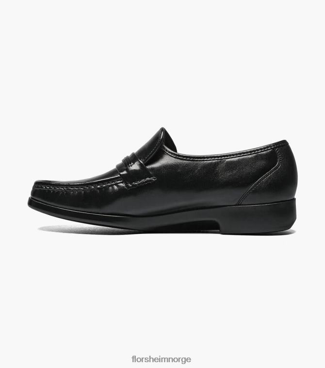 nei Florsheim menn fottøy riva moc toe bit loafer svart 08PX62130