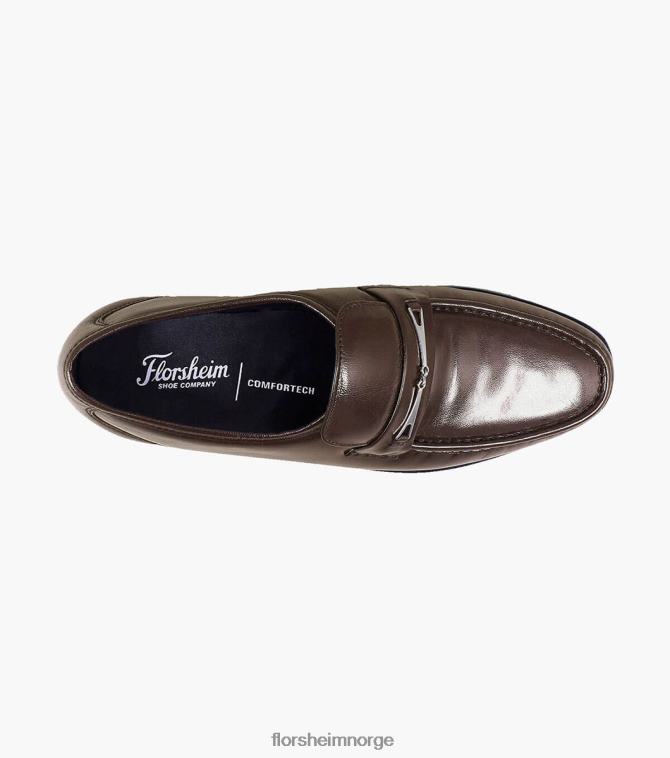 nei Florsheim menn fottøy rovito moc toe bit loafer brun 08PX62257