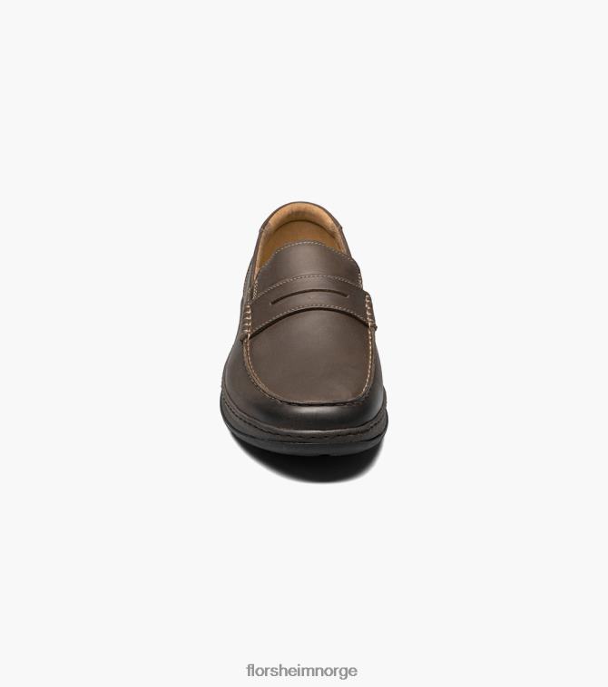 nei Florsheim menn fottøy sentral moc toe penny loafer brun lm 08PX62240