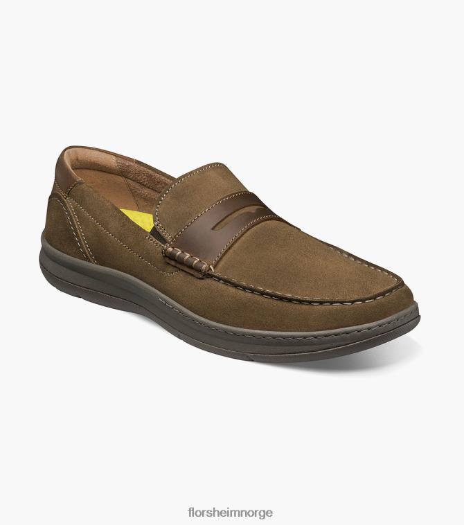 nei Florsheim menn fottøy sentral moc toe penny loafer sopp multi 08PX62243