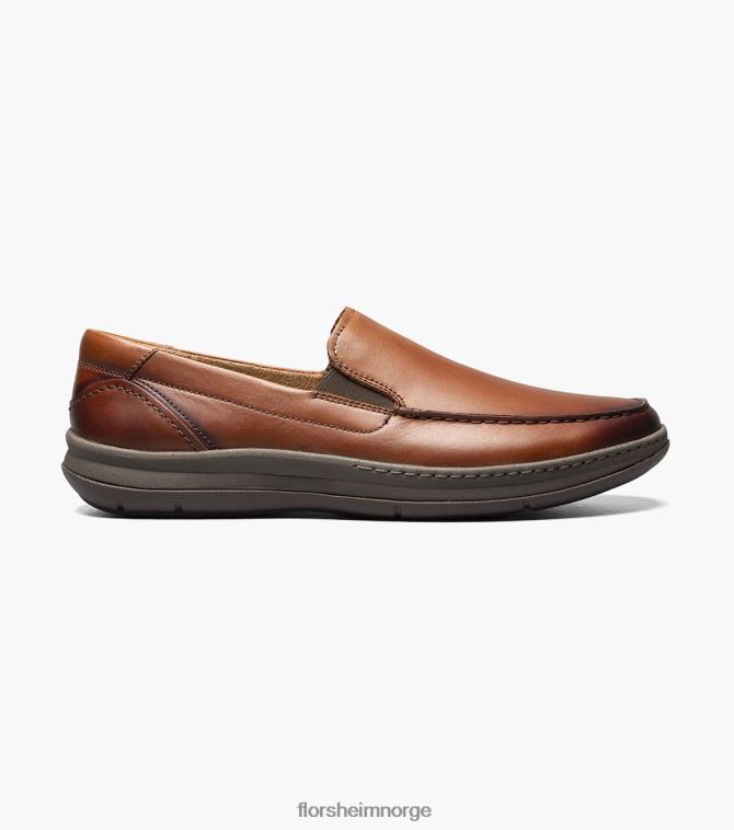 nei Florsheim menn fottøy sentral moc toe venetiansk loafer konjakk 08PX6266
