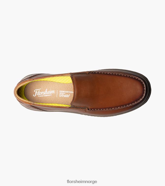 nei Florsheim menn fottøy sentral moc toe venetiansk loafer konjakk 08PX6266