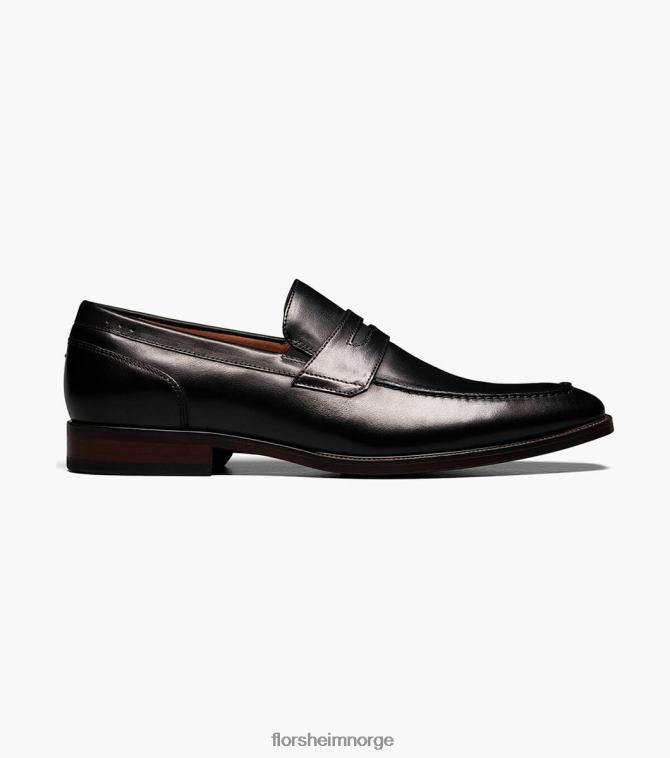 nei Florsheim menn fottøy sorrento moc toe penny loafer svart 08PX62199