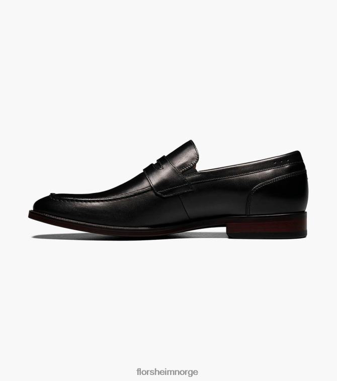 nei Florsheim menn fottøy sorrento moc toe penny loafer svart 08PX62199