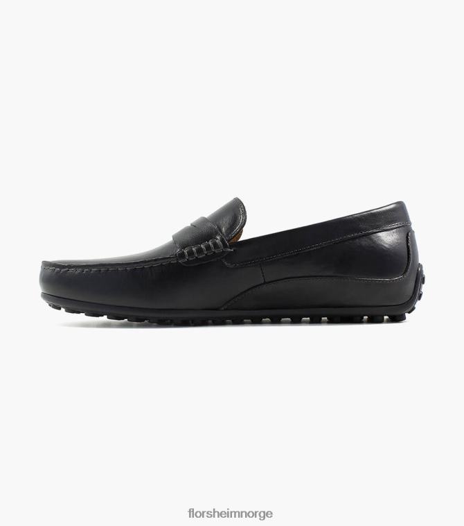 nei Florsheim menn fottøy throttle moc toe penny loafer svart 08PX62266