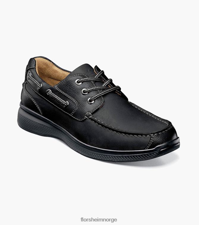 nei Florsheim menn fottøy Great Lakes Moc Toe Oxford svart ch 08PX62356