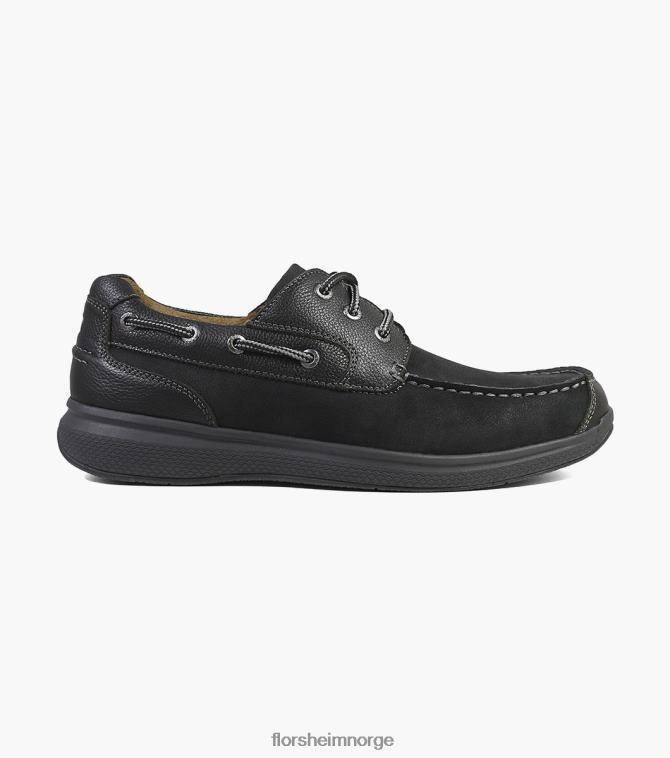 nei Florsheim menn fottøy Great Lakes Moc Toe Oxford svart ch 08PX62356