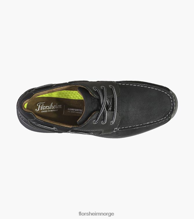 nei Florsheim menn fottøy Great Lakes Moc Toe Oxford svart ch 08PX62356