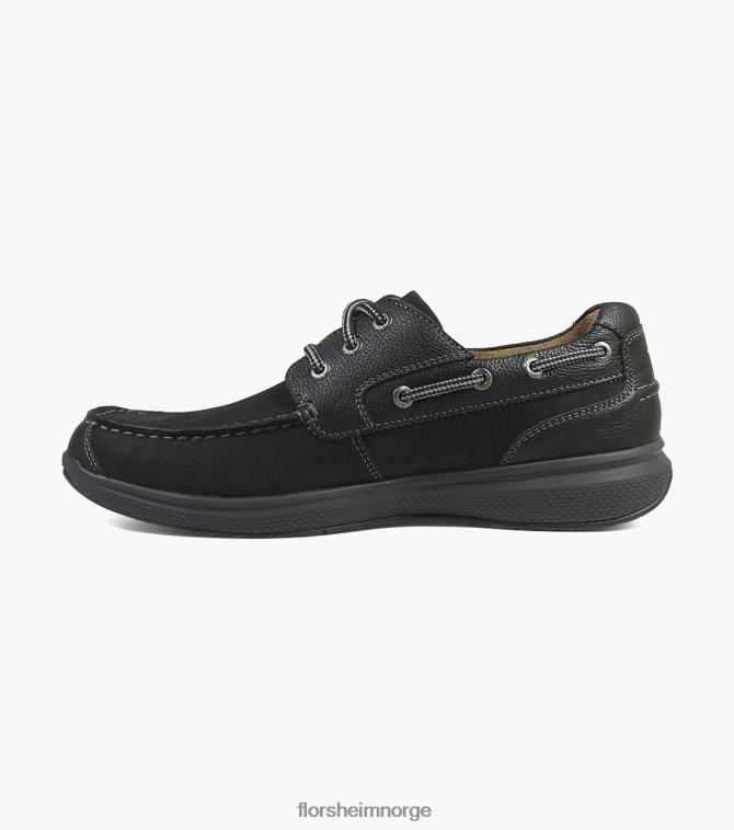 nei Florsheim menn fottøy Great Lakes Moc Toe Oxford svart ch 08PX62356