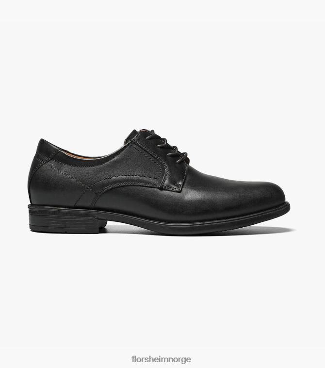 nei Florsheim menn fottøy Midtown plain toe oxford svart 08PX6294