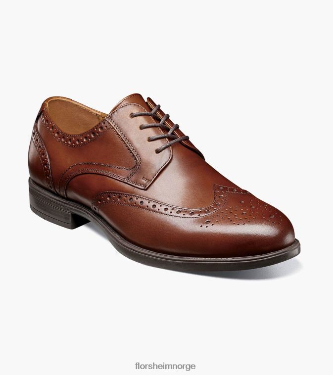nei Florsheim menn fottøy Midtown vingespiss oxford konjakk 08PX6296