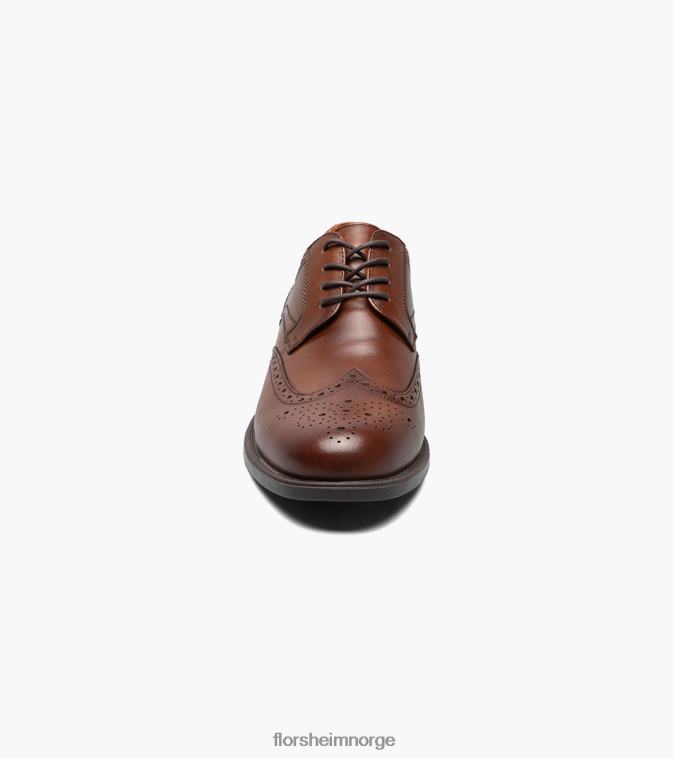 nei Florsheim menn fottøy Midtown vingespiss oxford konjakk 08PX6296