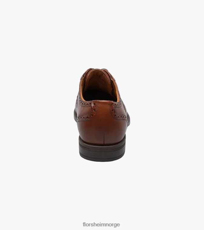 nei Florsheim menn fottøy Midtown vingespiss oxford konjakk 08PX6296