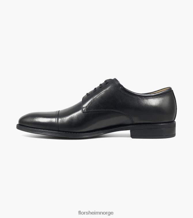 nei Florsheim menn fottøy azzio cap toe oxford svart 08PX6270