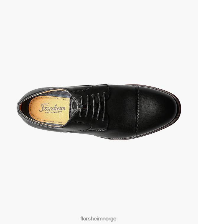nei Florsheim menn fottøy blaze cap toe oxford svart 08PX62185