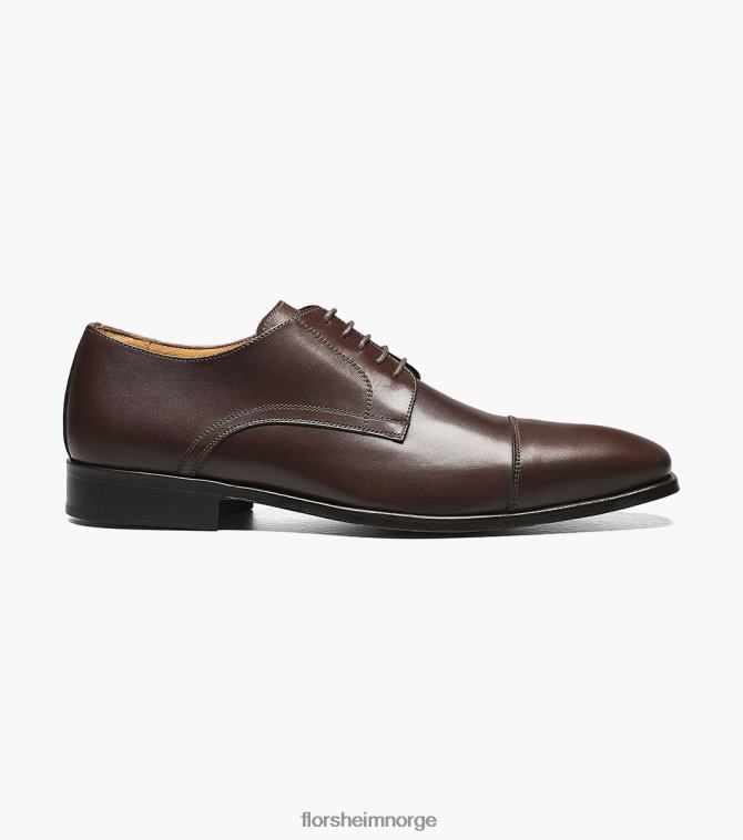 nei Florsheim menn fottøy caravel cap toe oxford brun 08PX62262