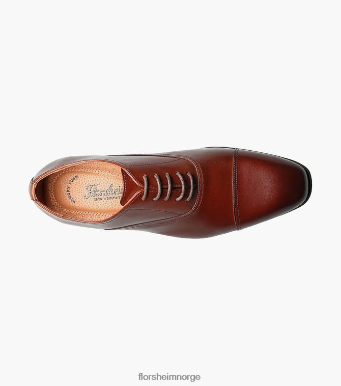 nei Florsheim menn fottøy corbetta cap toe oxford konjakk 08PX62135
