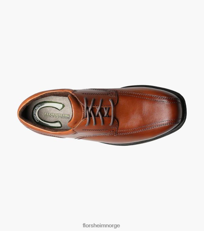 nei Florsheim menn fottøy coronis work steel toe sykkel tå oxford brun 08PX62413