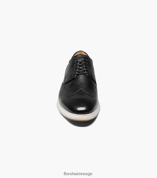 nei Florsheim menn fottøy dash vingetip oxford svart hvit 08PX62173