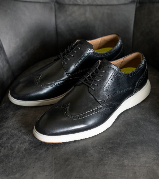 nei Florsheim menn fottøy dash vingetip oxford svart hvit 08PX62173