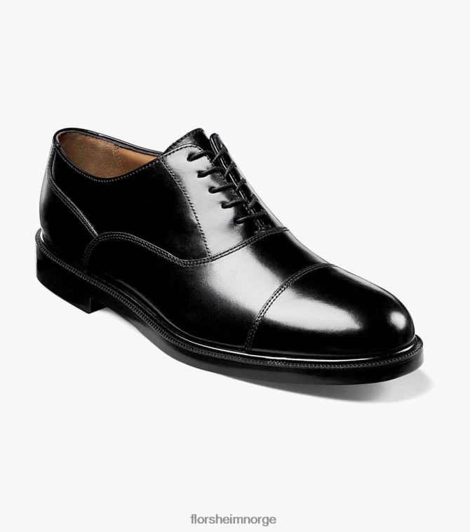 nei Florsheim menn fottøy dayley cap toe oxford svart 08PX62236