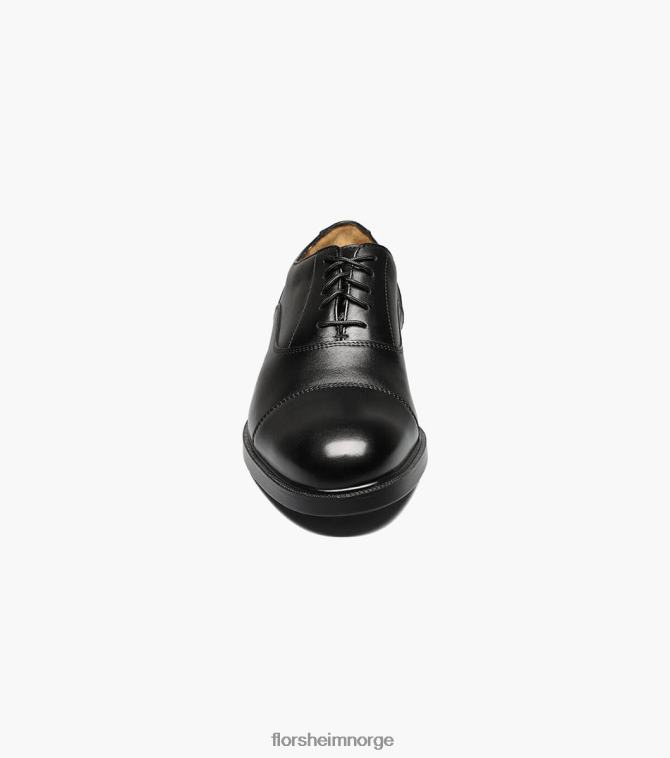 nei Florsheim menn fottøy dayley cap toe oxford svart 08PX62236