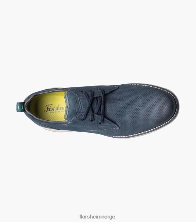 nei Florsheim menn fottøy frenzi perf toe oxford marineblå nubuck 08PX6235