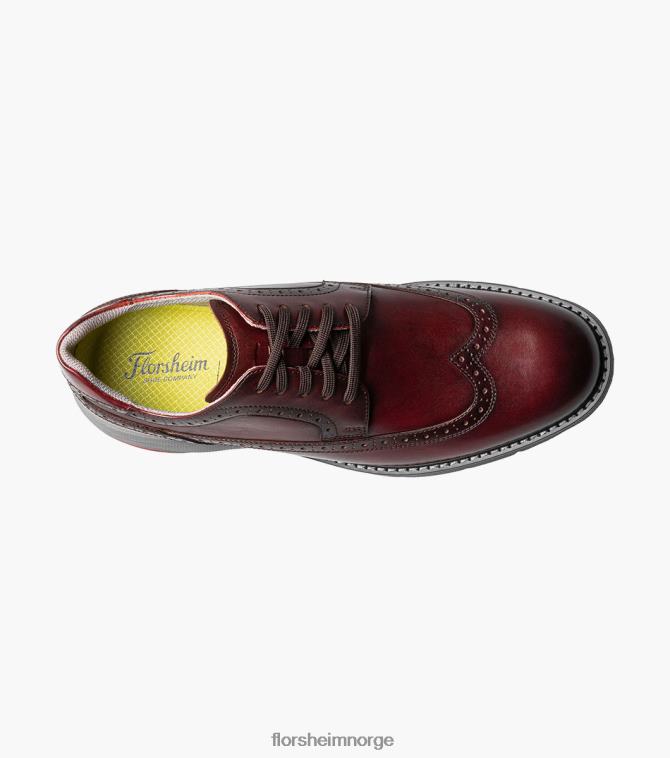 nei Florsheim menn fottøy frenzi vingetip oxford burgunder 08PX6243