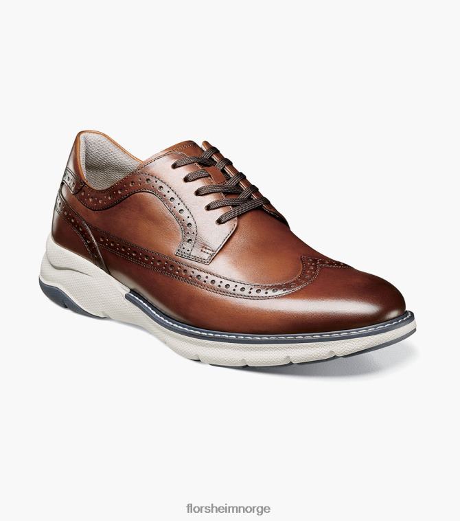 nei Florsheim menn fottøy frenzi vingetip oxford cognac multi 08PX6239