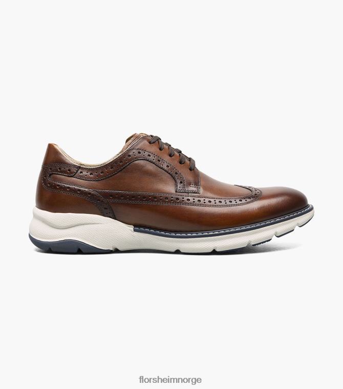 nei Florsheim menn fottøy frenzi vingetip oxford cognac multi 08PX6239