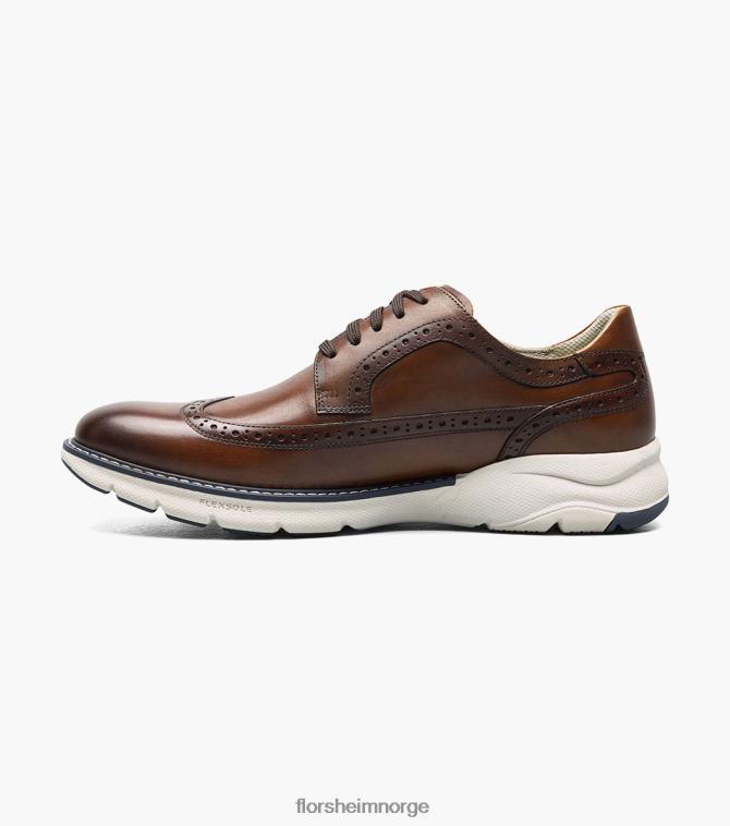 nei Florsheim menn fottøy frenzi vingetip oxford cognac multi 08PX6239