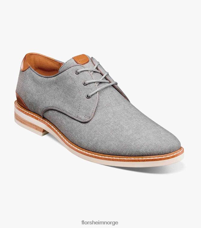 nei Florsheim menn fottøy highland canvas vanlig tå oxford grå 08PX62319