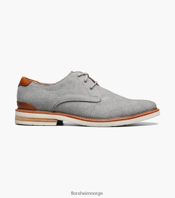 nei Florsheim menn fottøy highland canvas vanlig tå oxford grå 08PX62319