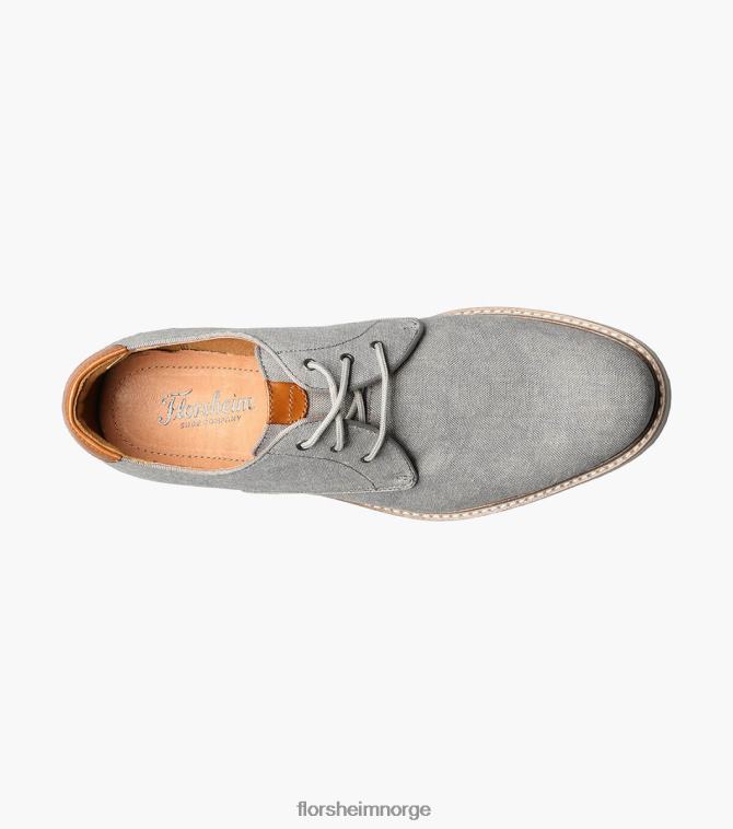 nei Florsheim menn fottøy highland canvas vanlig tå oxford grå 08PX62319