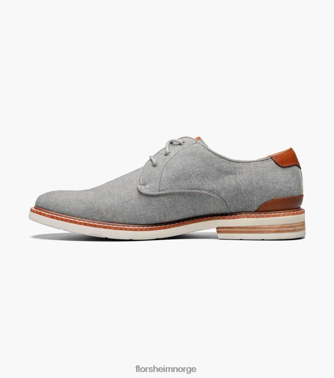 nei Florsheim menn fottøy highland canvas vanlig tå oxford grå 08PX62319