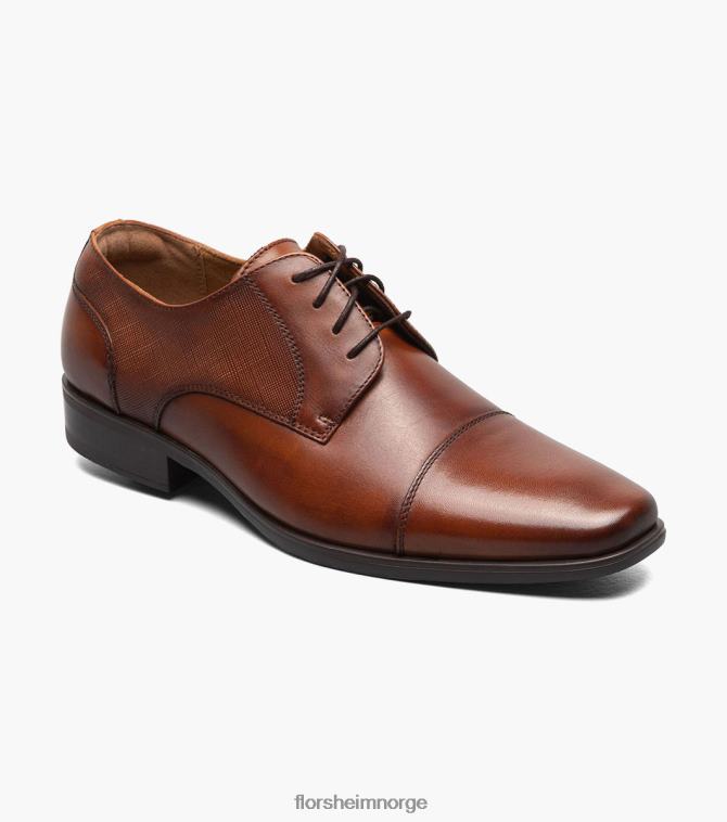 nei Florsheim menn fottøy jackson cap toe oxford konjakk 08PX62151