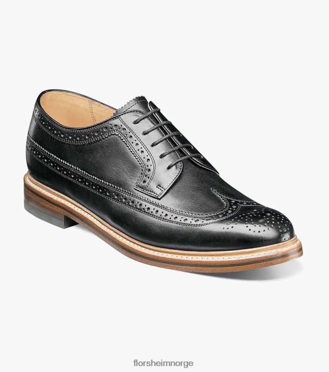 nei Florsheim menn fottøy kenmoor ii vingespiss oxford svart 08PX62140