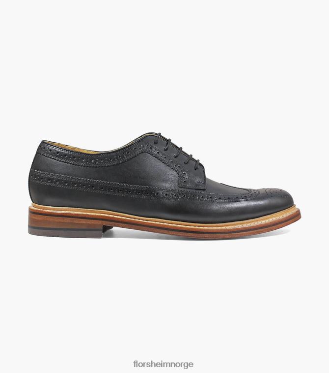 nei Florsheim menn fottøy kenmoor ii vingespiss oxford svart 08PX62140