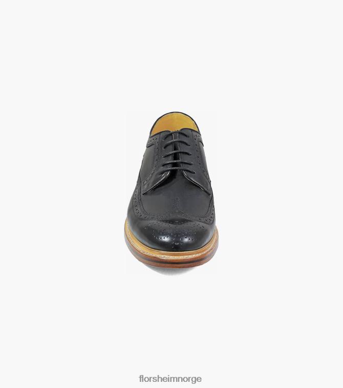 nei Florsheim menn fottøy kenmoor ii vingespiss oxford svart 08PX62140