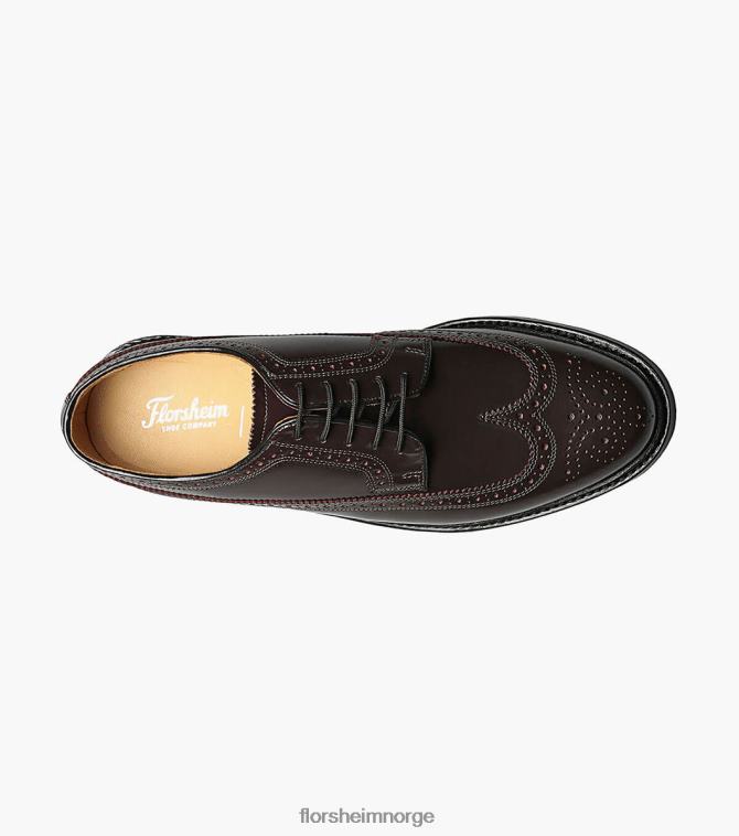 nei Florsheim menn fottøy kenmoor vingetip oxford burgunder 08PX62136