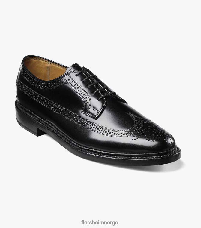 nei Florsheim menn fottøy kenmoor vingetip oxford svart 08PX62137