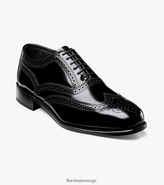 nei Florsheim menn fottøy lexington vingetip oxford svart 08PX62169