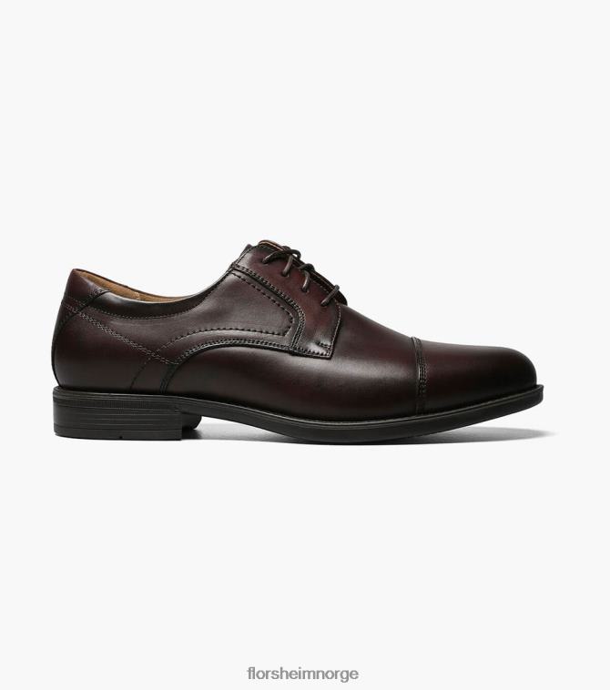 nei Florsheim menn fottøy midtown cap toe oxford brun 08PX6293