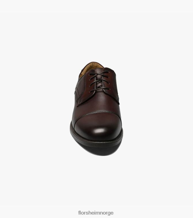 nei Florsheim menn fottøy midtown cap toe oxford brun 08PX6293