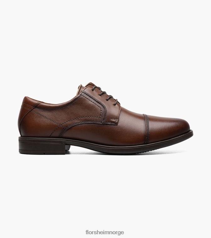 nei Florsheim menn fottøy midtown cap toe oxford konjakk 08PX6291