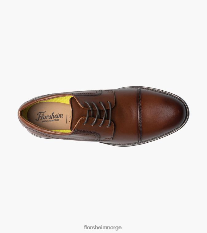 nei Florsheim menn fottøy midtown cap toe oxford konjakk 08PX6291