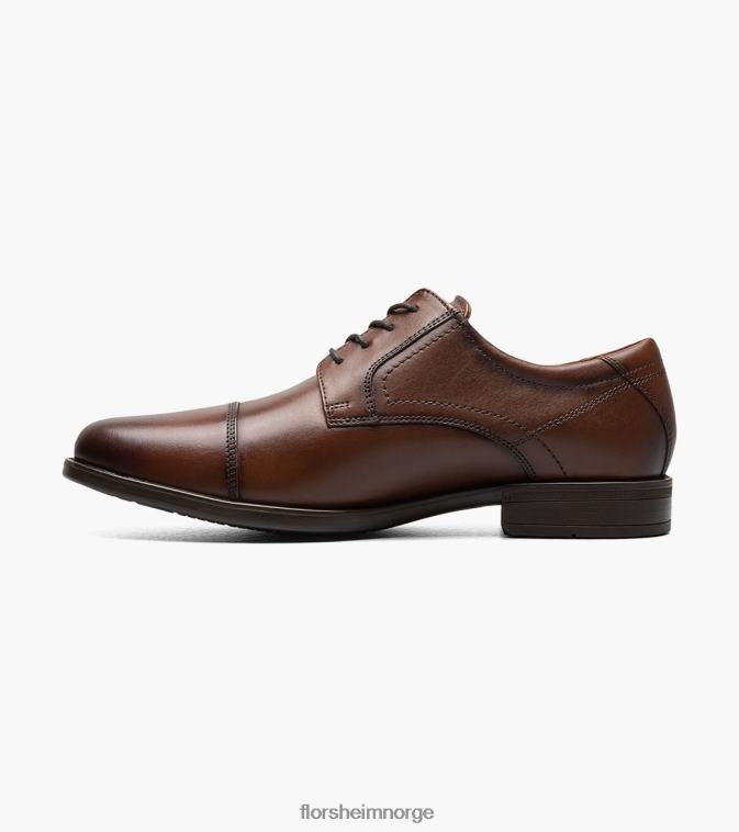 nei Florsheim menn fottøy midtown cap toe oxford konjakk 08PX6291