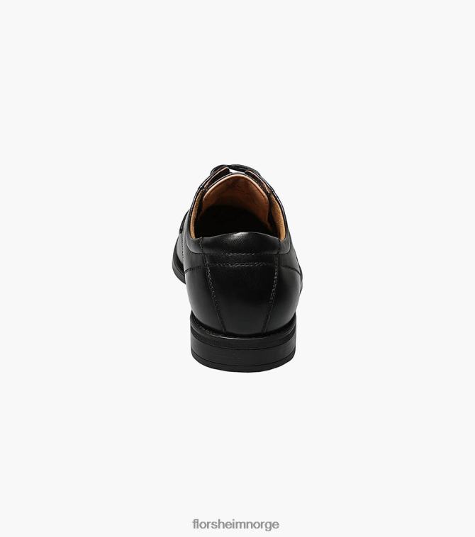 nei Florsheim menn fottøy midtown cap toe oxford svart 08PX6292