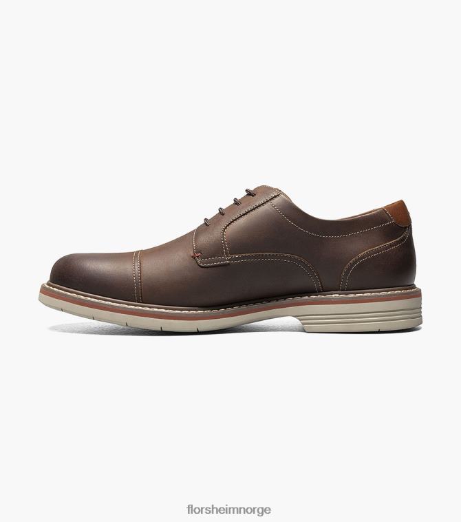 nei Florsheim menn fottøy norwalk cap toe oxford brun lm 08PX6286
