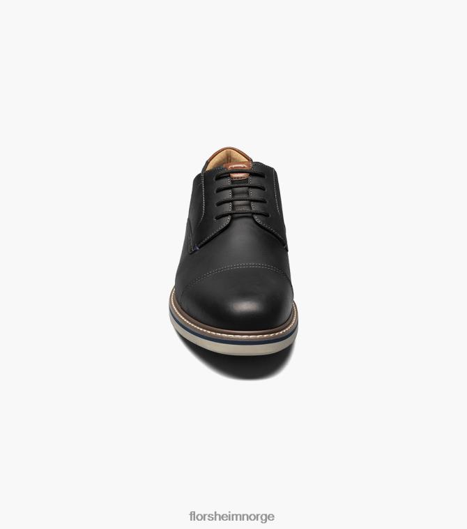 nei Florsheim menn fottøy norwalk cap toe oxford svart ch 08PX6287